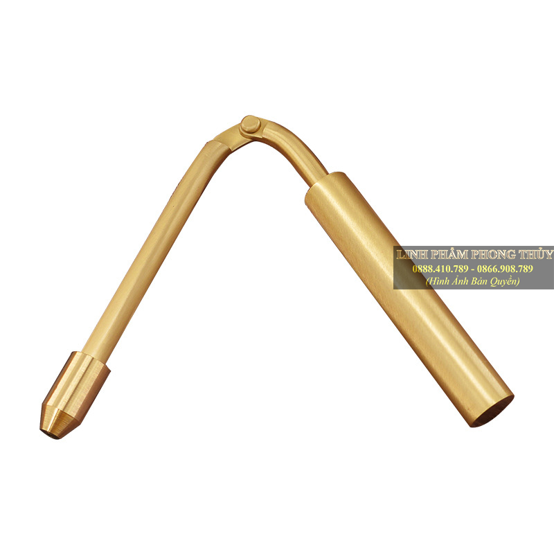 Thước Tầm Long gập đồng mạ vàng cao cấp