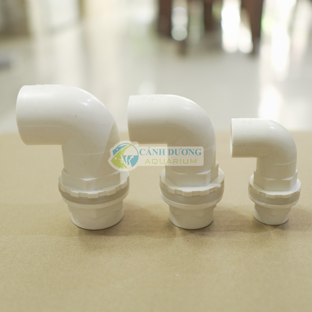 Nối răng trong góc 90 độ, răng ngoài U-PVC Phi 40-32-25-20 chuyên dùng cho hồ cá