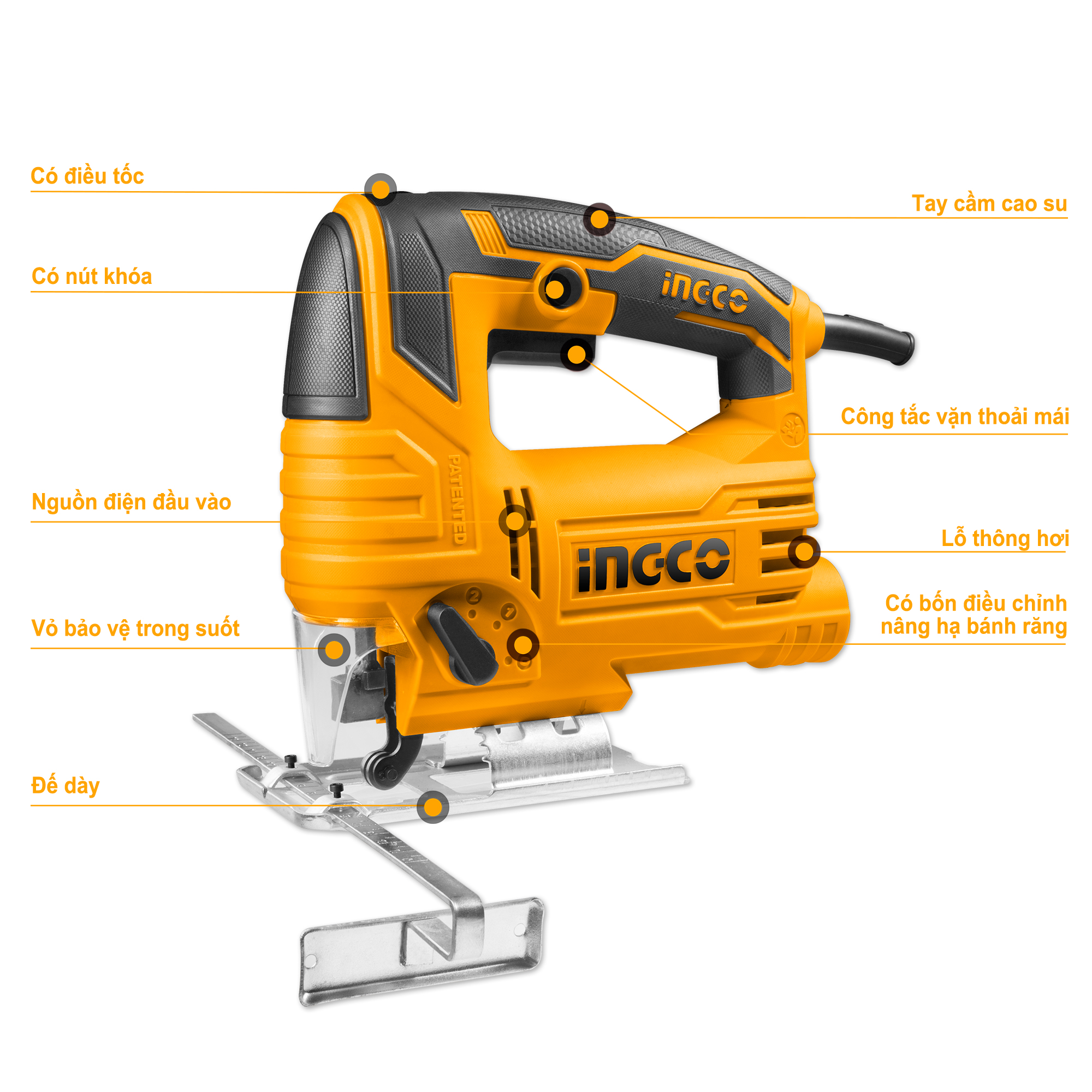 Máy cưa lọng 570W INGCO JS57028