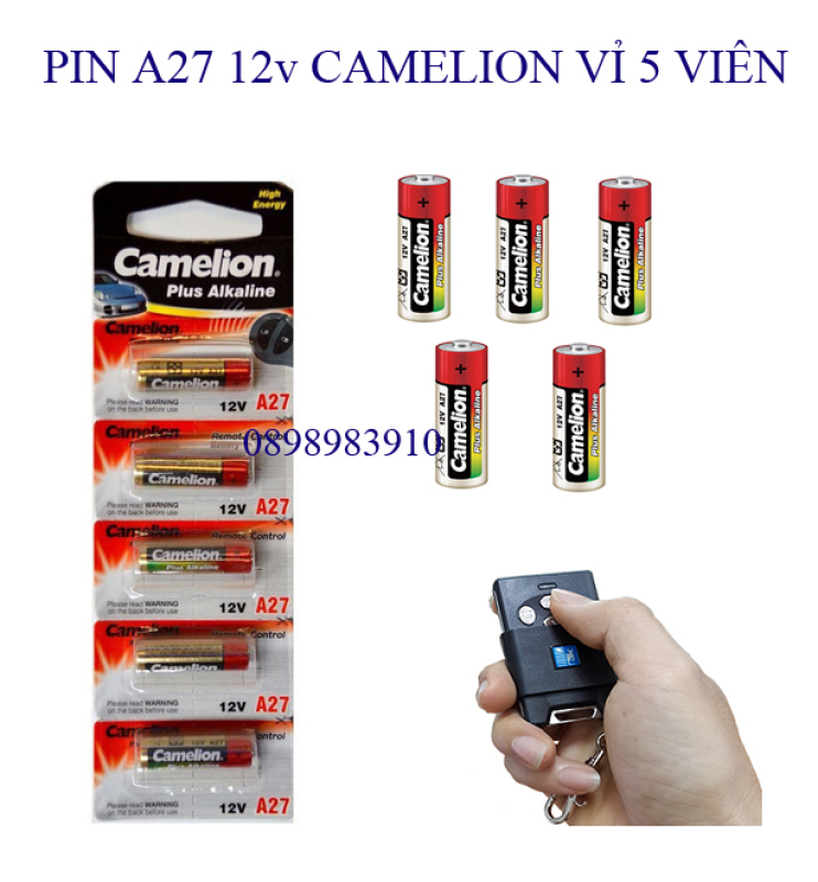 Pin 27A 12v CAMELION A27 vỉ 5 viên