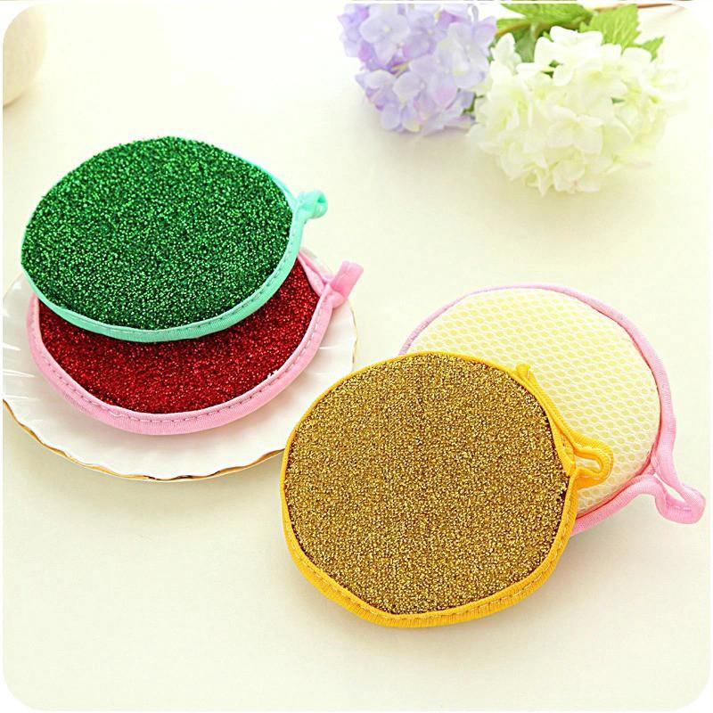 Miếng Rửa Chén 2 Mặt Hình Tròn Tiện Dụng