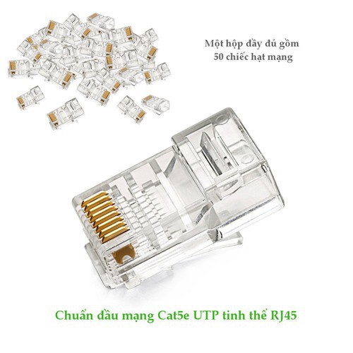 Hạt mạng RJ45 Cat5e Ugreen 20331 (Hộp 50 Hạt) - Hàng
