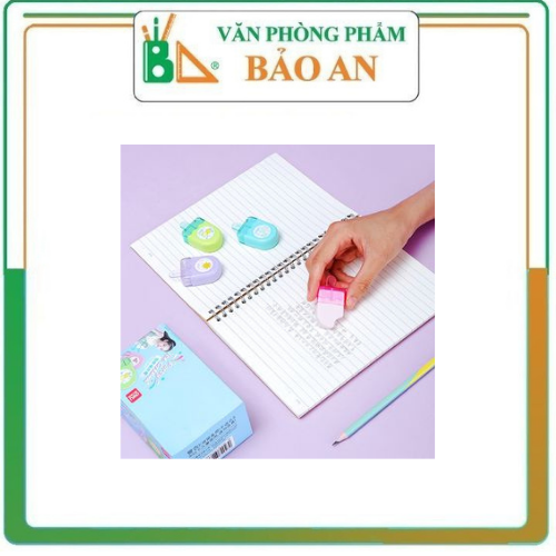 Gôm tẩy màu Deli hình que kem - 1 chiếc - 71122