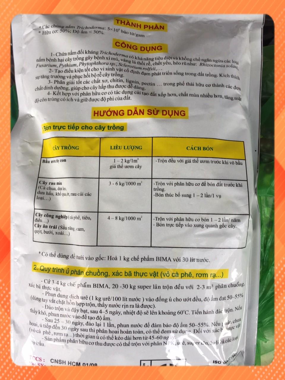 Chế phẩm sinh học - BIMA - nấm đối kháng trichoderma -1kg