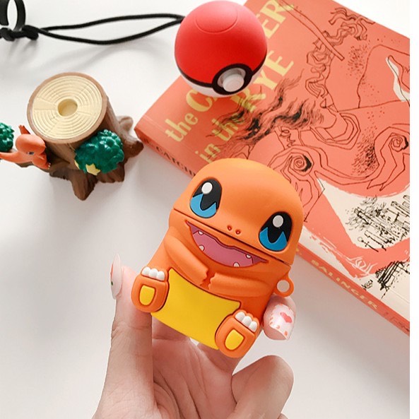 Ốp airpods 1/2/PRO khủng long lửa pokemon siêu đáng yêu