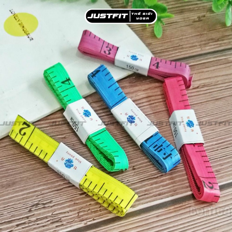 Thước dây JUSTFIT đo eo theo dõi giảm cân, vòng đo bụng