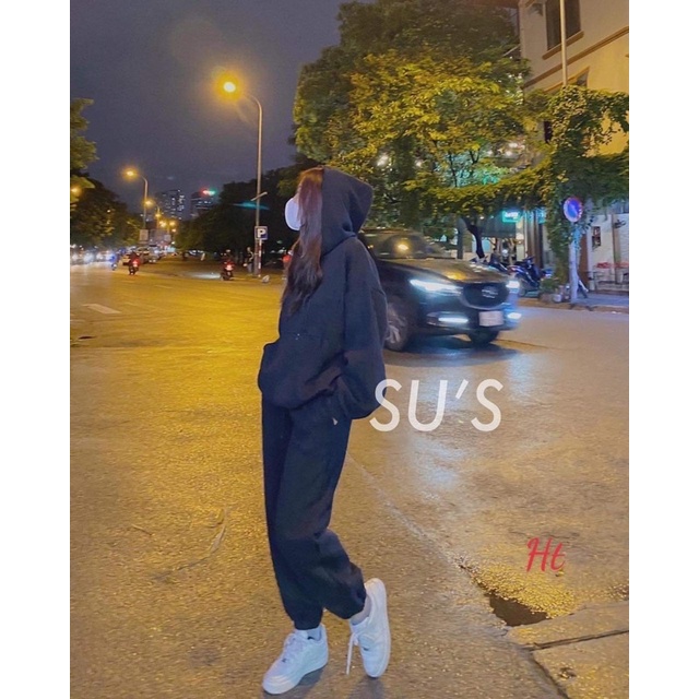 Bộ bỉ cotton hoodie HT12