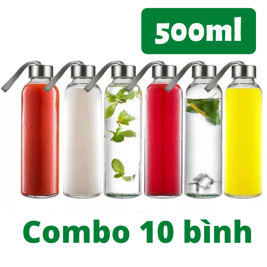 [HCM](10 bình) nước thủy tinh 500ml SG-SB075