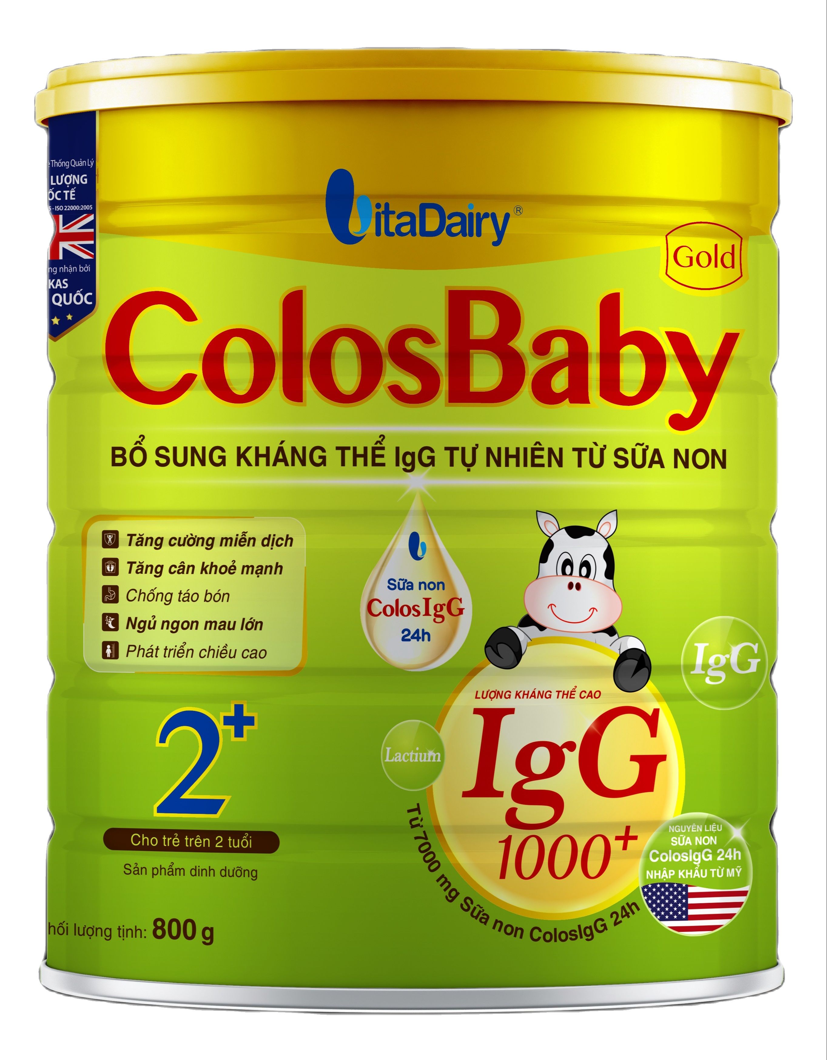 Sữa Colosbaby Gold 2+ 800g