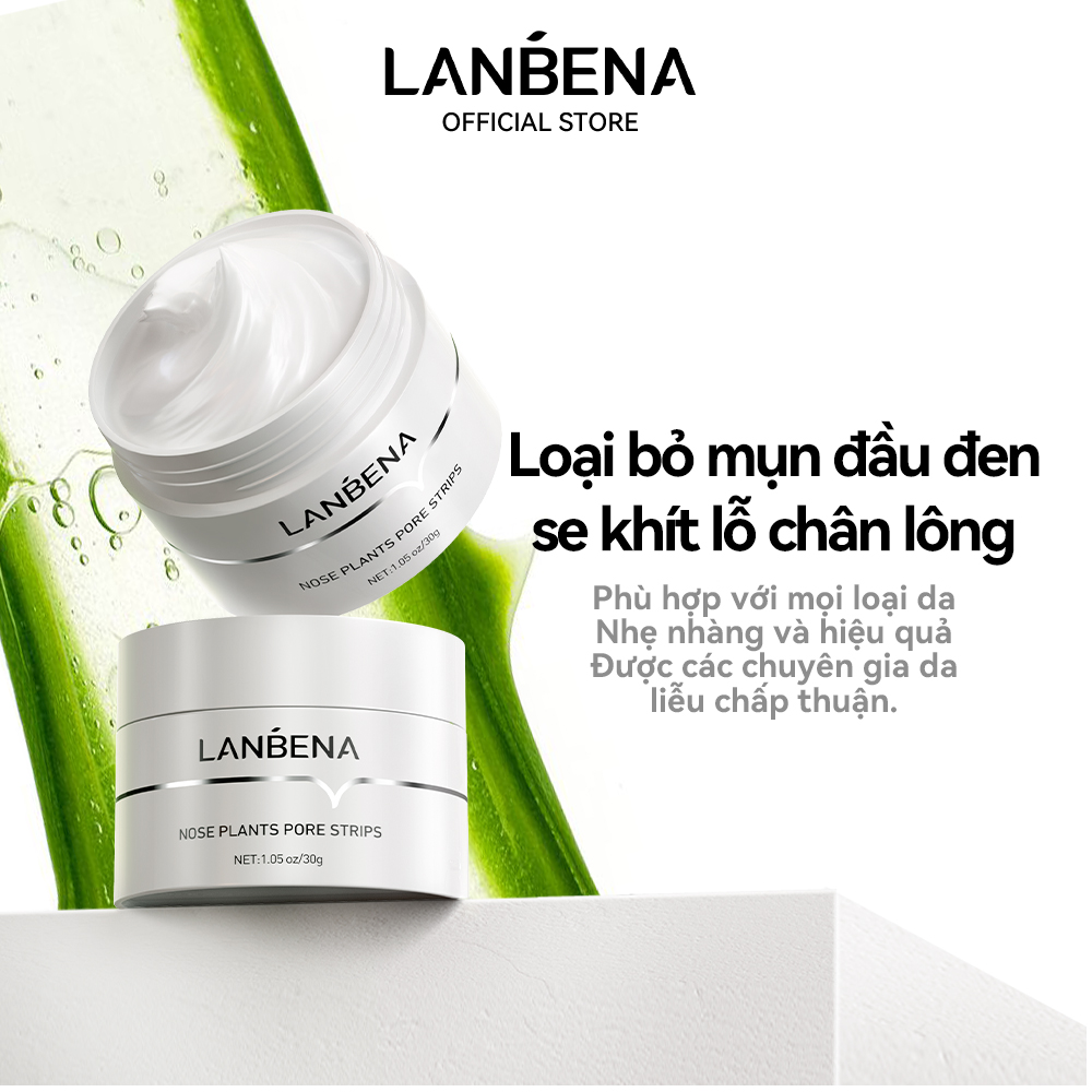 Miếng dán lột mụn mũi LANBENA 30g chăm sóc da hiệu quả
