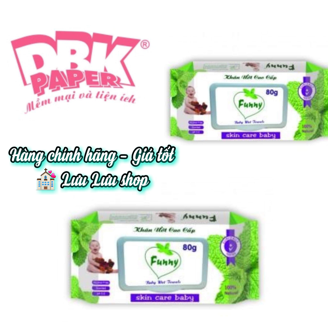 Khăn giấy ướt funny bảo bảo 80g