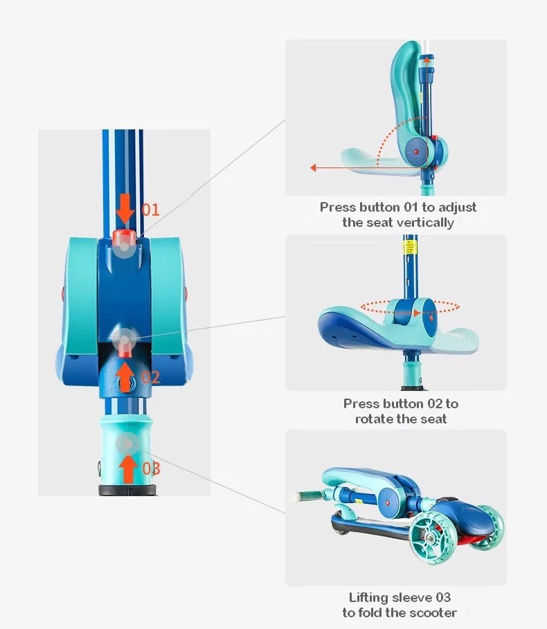 Xe trượt Scooter 3 bánh KUB cho bé