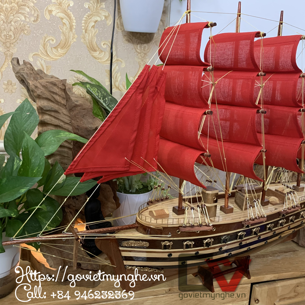 Mô Hình Thuyền Gỗ Chiến JYLAND 60cm