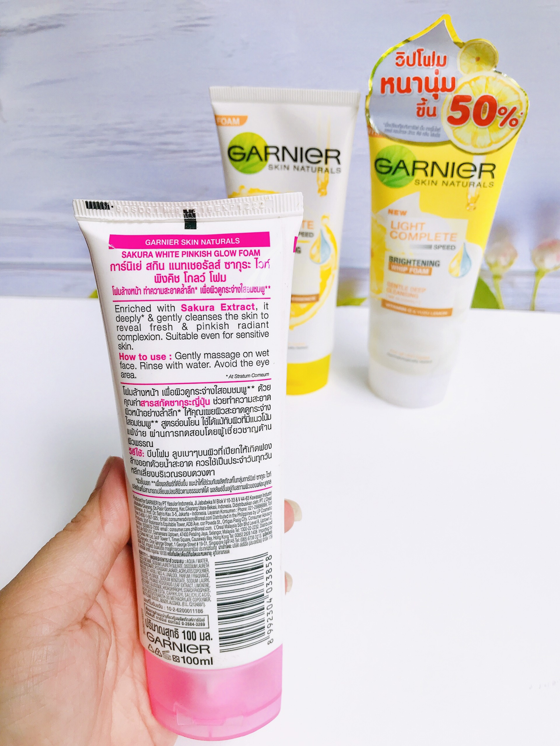 Sữa rửa mặt trắng da Garnier Thái Lan