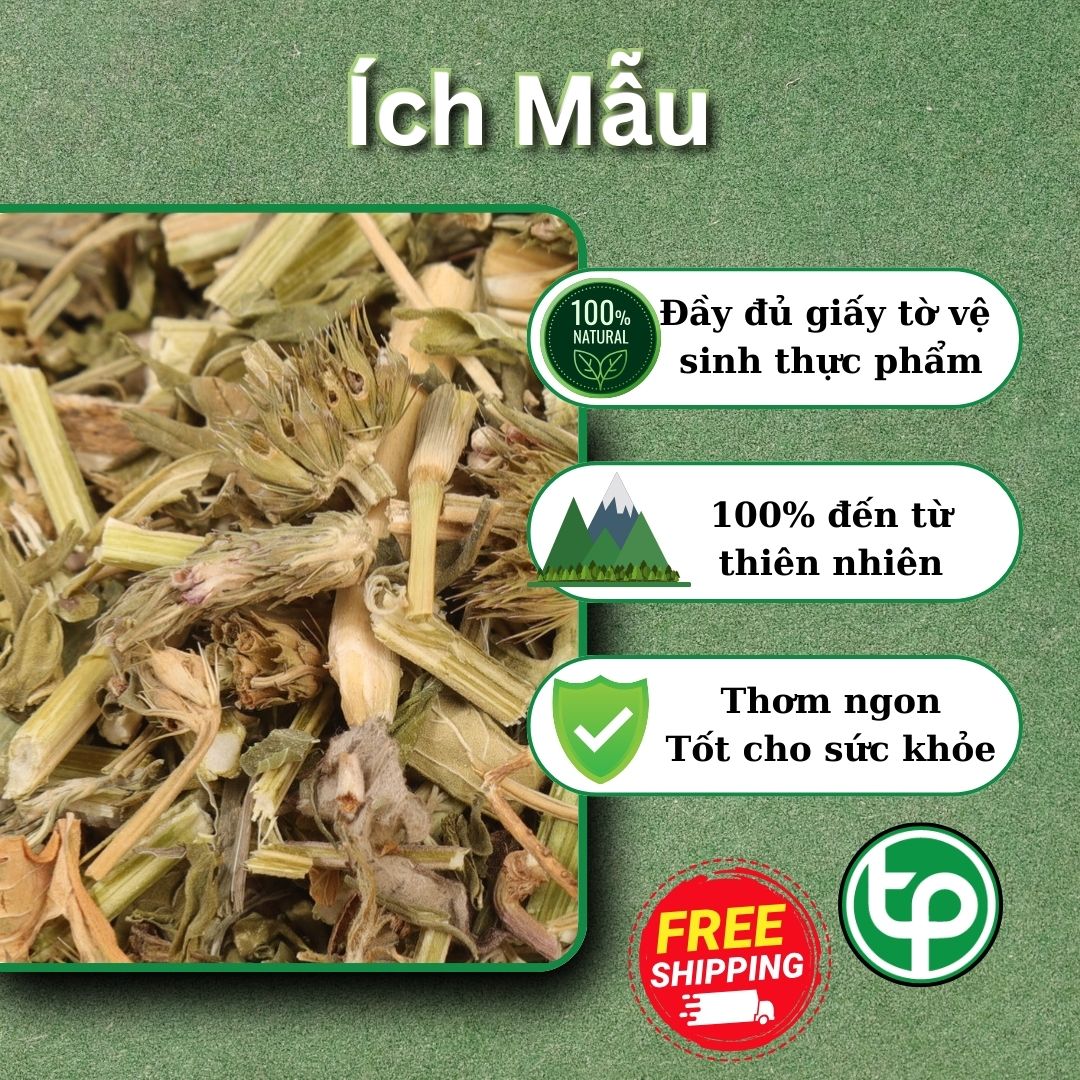 [Trà ngon bổ dưỡng] Cây ích mẫu khô Tấn Phát 1kg - Hàng công ty chất lượng cao - hỗ trợ cải thiện sức khoẻ