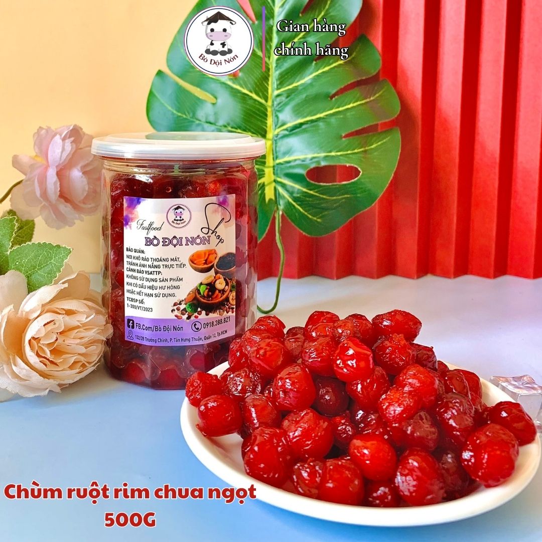 500GR [LONPET] CHÙM RUỘT RIM CHUA NGỌT-BÒ ĐỘI NÓN