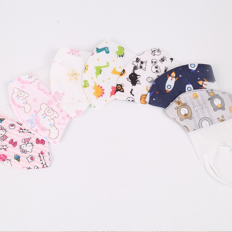 (Kt05) Set 5 Khẩu Trang Hàn Quốc Cho Bé In Hình Ngộ Nghĩnh Cute - Kháng Khuẩn, Chống Bụi Mịn