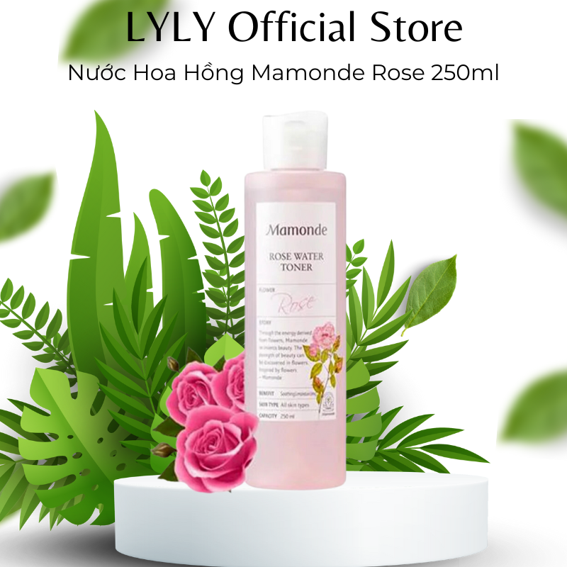 Nước hoa hồng mamonde rose water toner 250ml - toner mamonde rau diếp cá làm sạch dầu nhờn và ngừa mụn