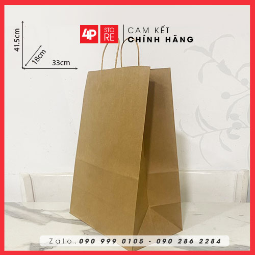 01 TÚI KRAFT 120GSM - NHIỀU SIZE