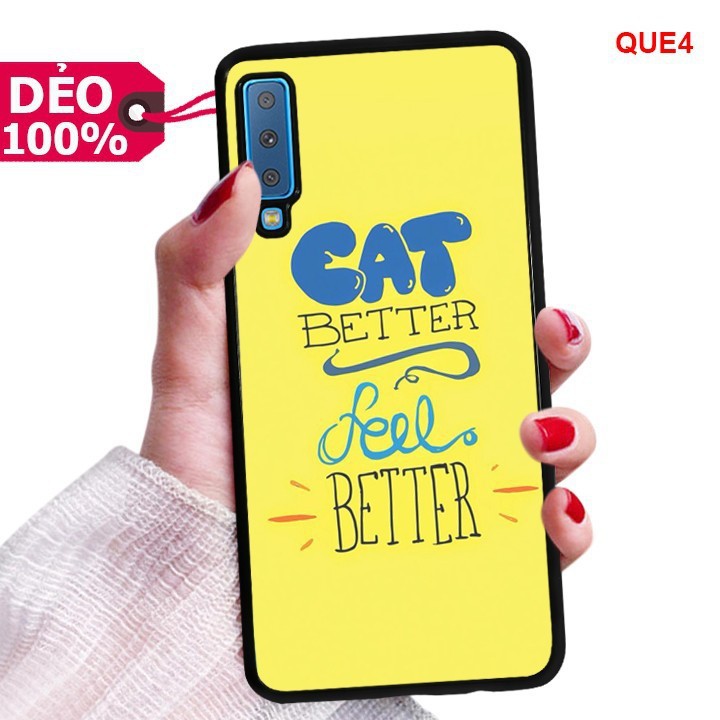[HCM]Ốp Lựa Nhựa SAM SUNG A7 2018 TPU Dẻo In Quote Độc Đáo