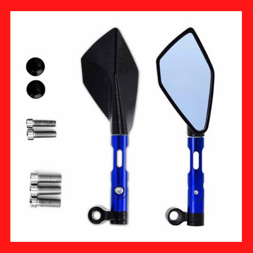 Gương xe máy thời trang 5 cạnh rizoma chiếu hậu cao cấp giá rẻ đẹp gập xoay 360 độ kiếng hậu xe máy [freeship]