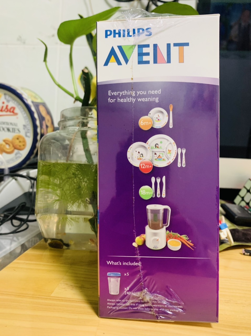 [HCM]Hộp 5 cốc trữ sữa Avent 240ml