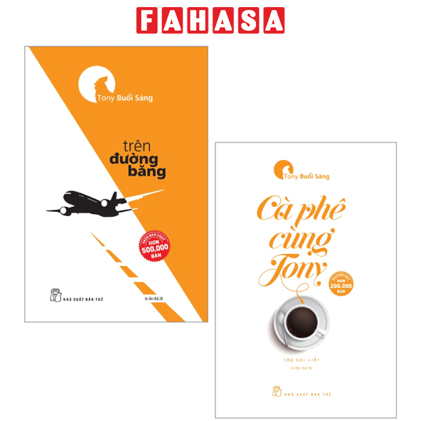 Fahasa - combo sách hay sách cà phê cùng tony + trên đường băng