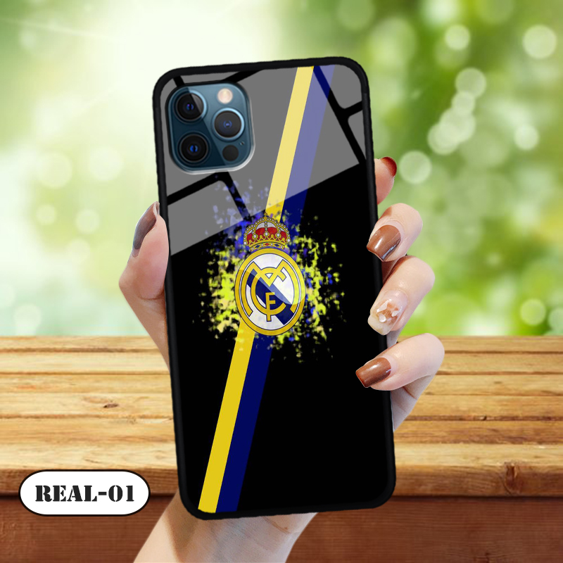 Ốp kính 3D IPHONE 12 PRO MAX - in biểu tượng đội bóng