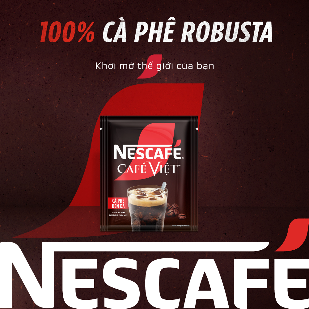 [Nationwide Freeship] Nescafé Café Vietnamese Instant Black Coffee Box (16g X 15 Packs)