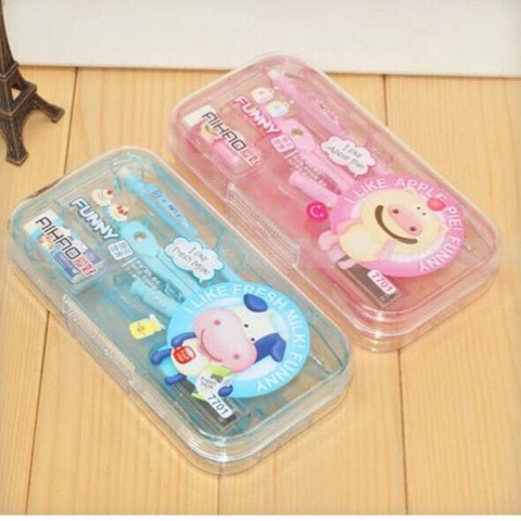 Set compa sắt loại to, eke 8 món aihao 7701 ( 1 bộ compa chì kim)