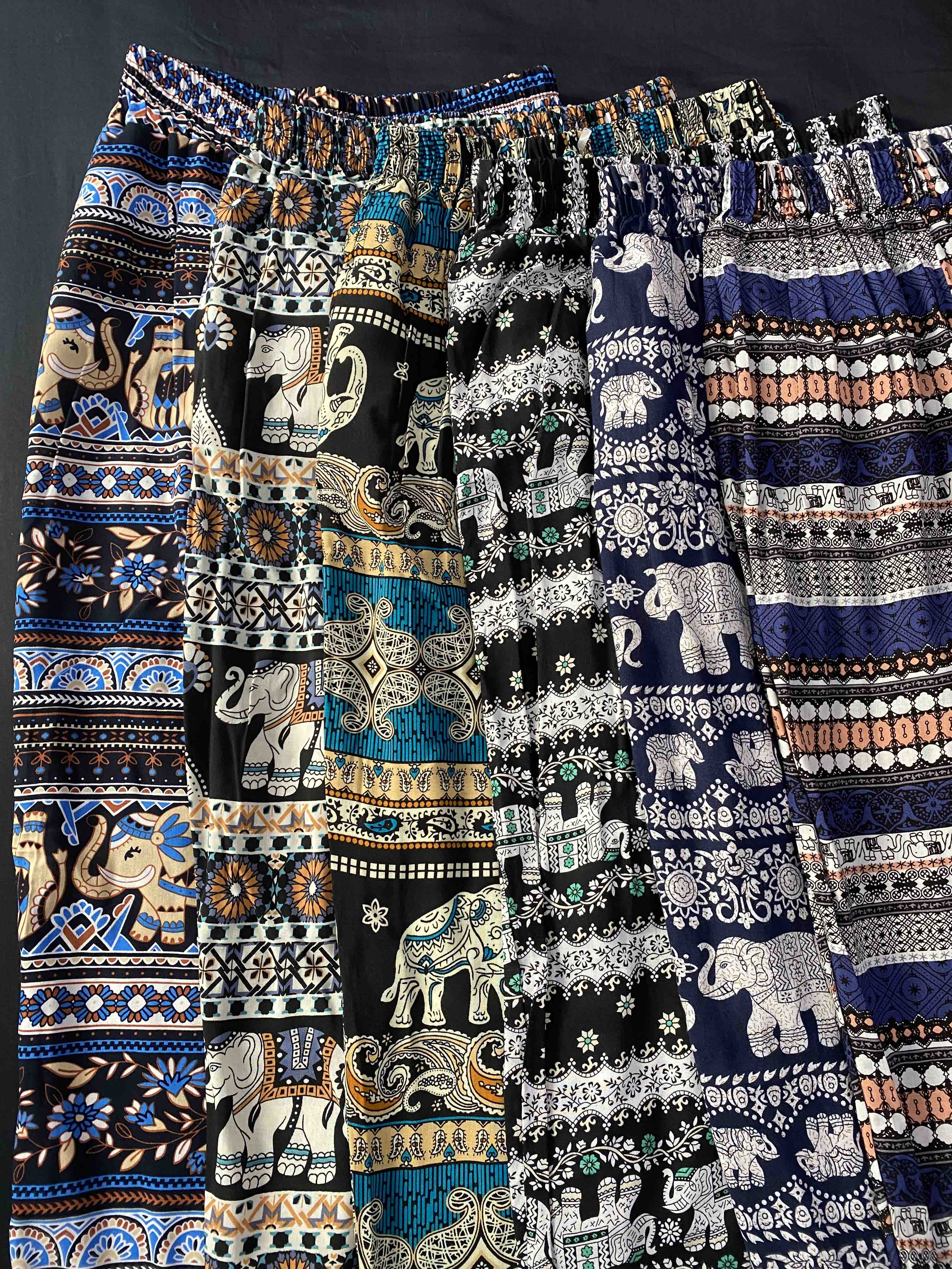 Quần lanh thổ cẩm freesize (size 45-70kg)