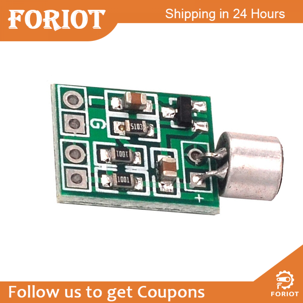 Foriot Phụ Kiện Micro Nhỏ Mô Đun Micro Mini Micro Âm Thanh Mô Đun Mạch Khuếch Đại Bộ Thu Âm Micrô Bảng Mạch
