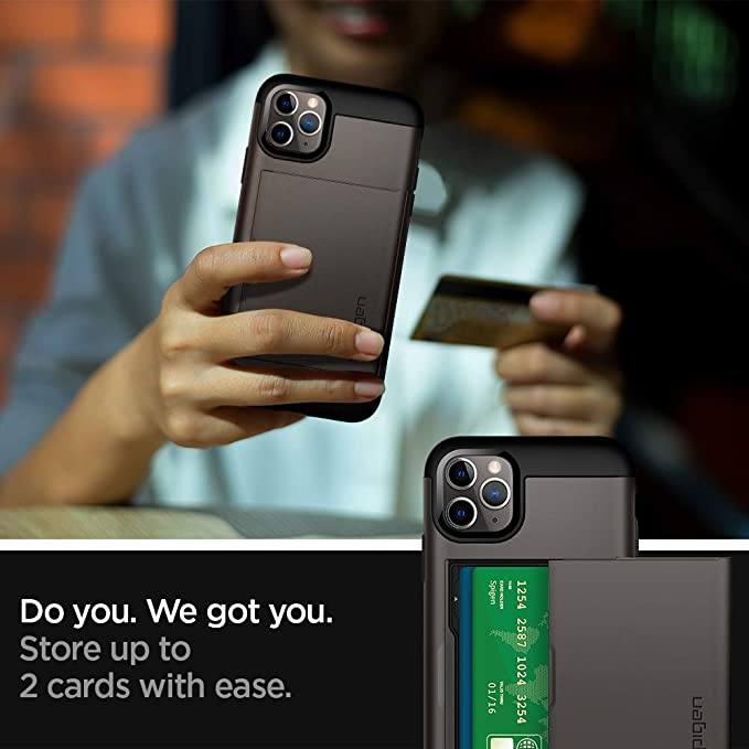 Ốp iPhone 11/11 Pro/11 Pro Max Spigen Slim Armor CS - Hàng Chính Hãng