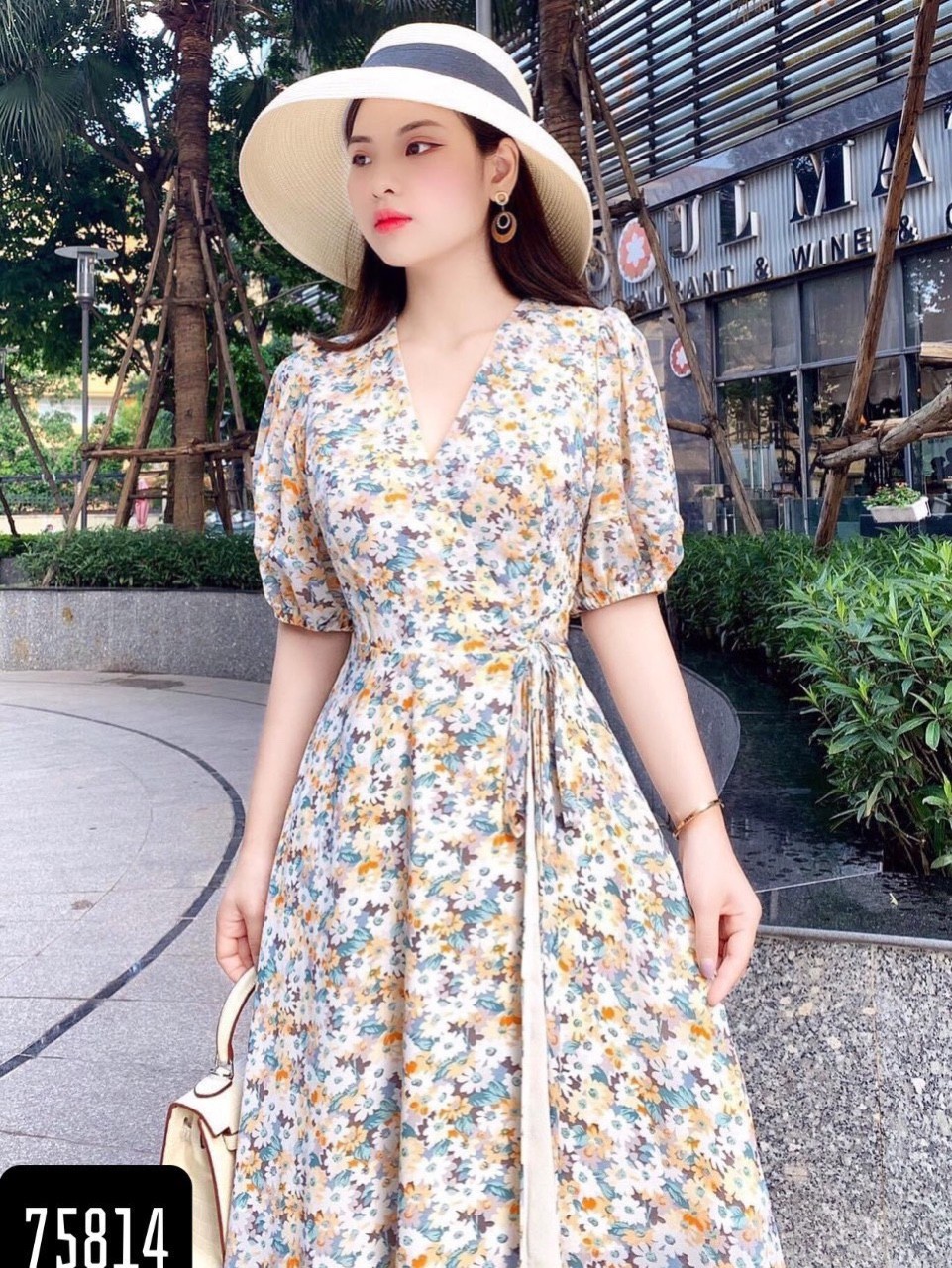[HCM]Đầm xòe hoa cúc- NH