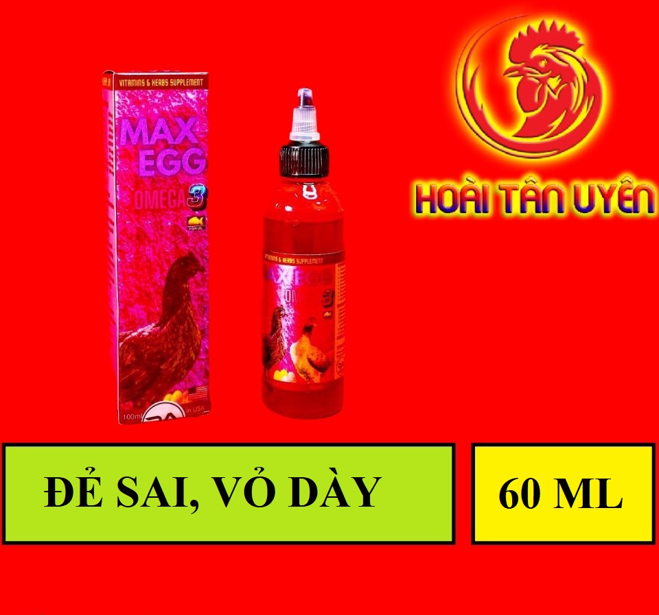 MAX EEG OMEGA 3 siêu kích trứng cho gà đẻ 100ML