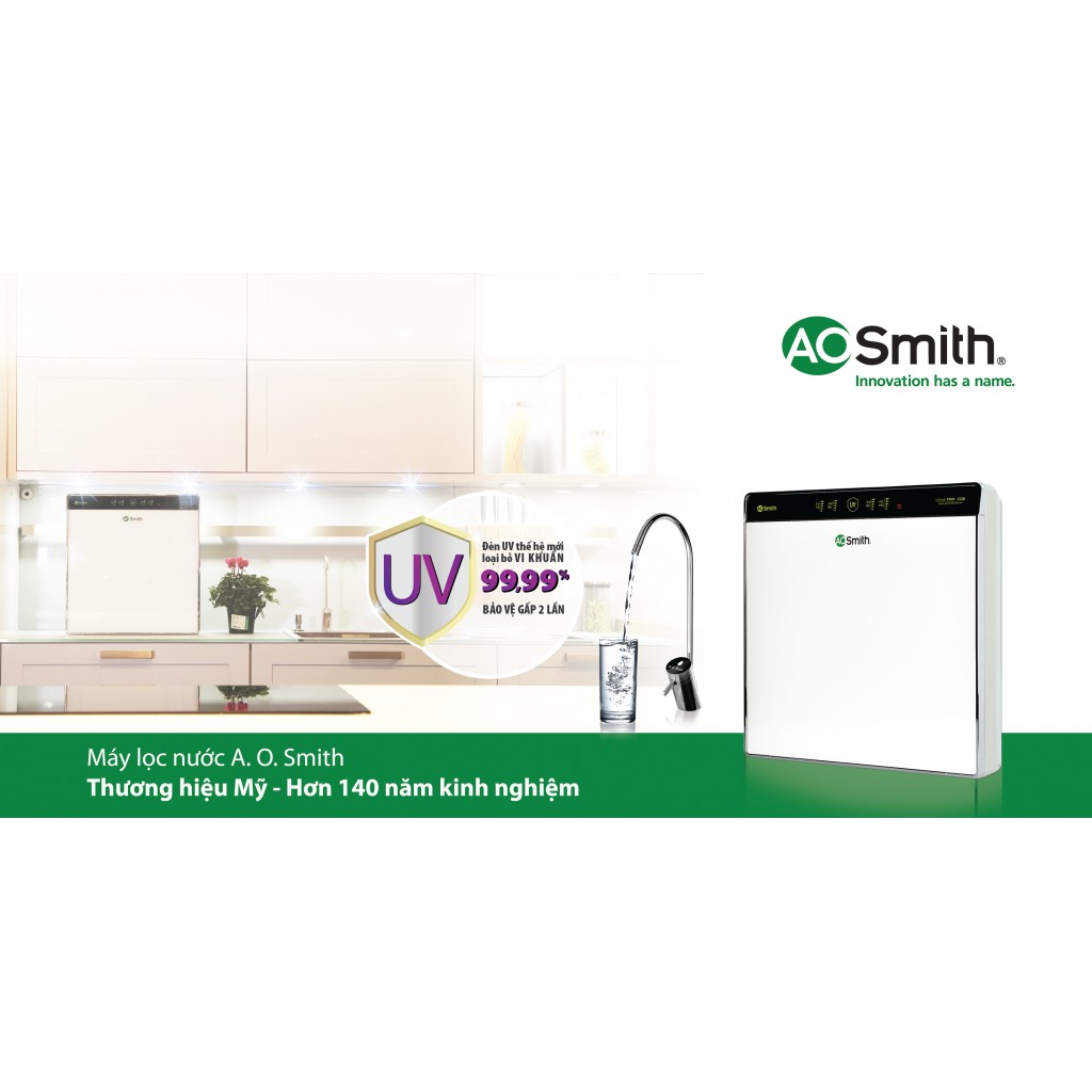 [Trả góp 0%]Máy Lọc Nước A. O. Smith UV AR75-U2 (Tích Hợp Đèn UV Diệt Khuẩn)