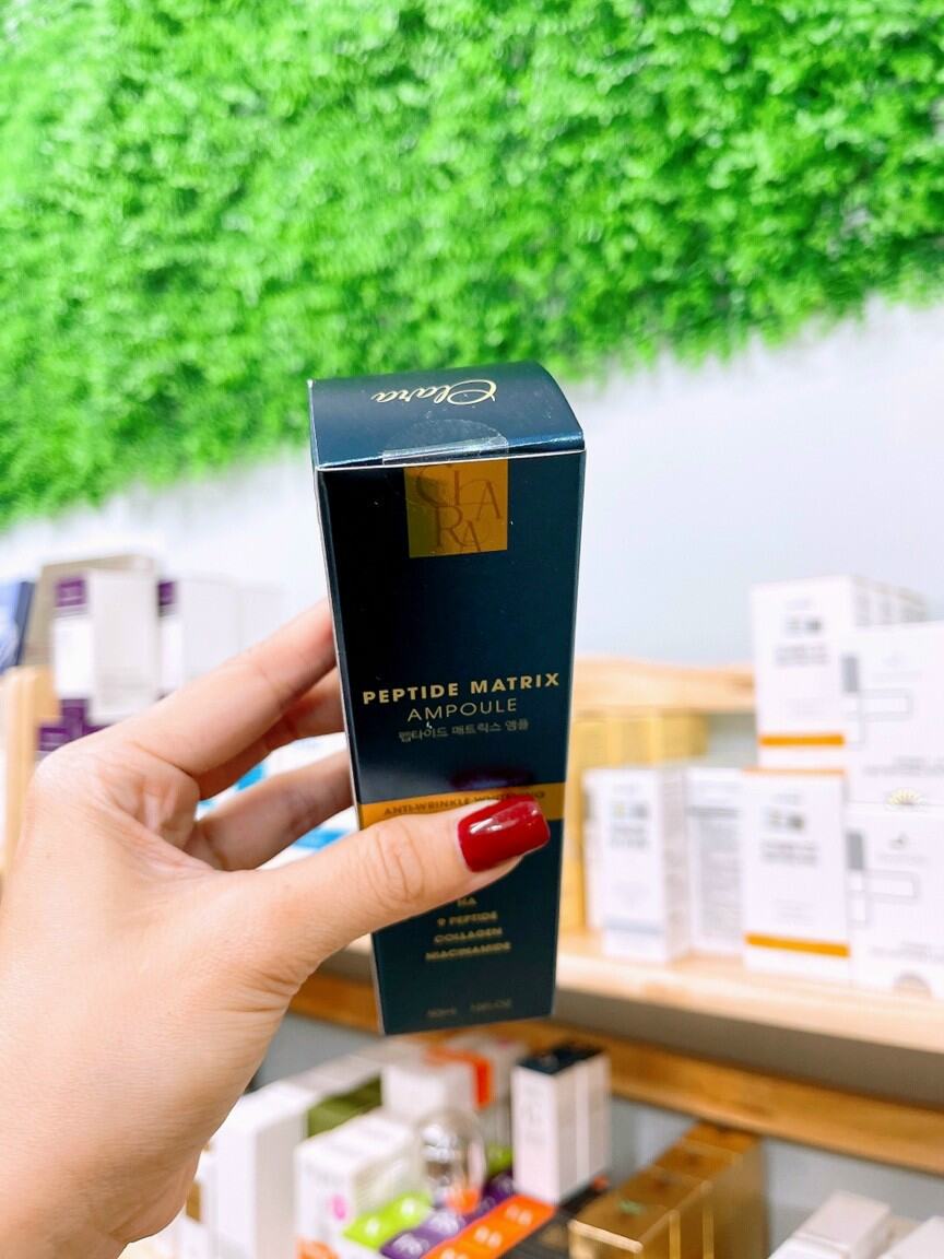 [Hoàn Tiền 8%]Tinh chất dưỡng ẩm trắng da Clara Peptide Matrix Ampoule ( XẢ KHO DATE 16/06/2025)