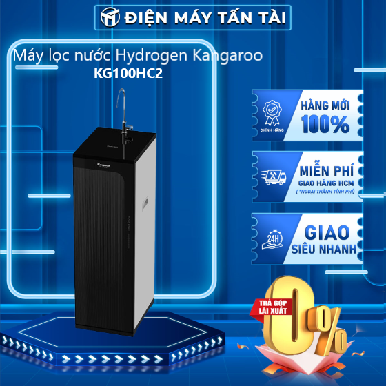 Máy lọc nước ro hydrogen kangaroo 10 lõi kg100hc2 - - máy lọc nước kangaroo có thiết kế tủ đứng infinity tích hợp vòi nước kháng khuẩn - giao hàng toàn quốc - freeship hcm