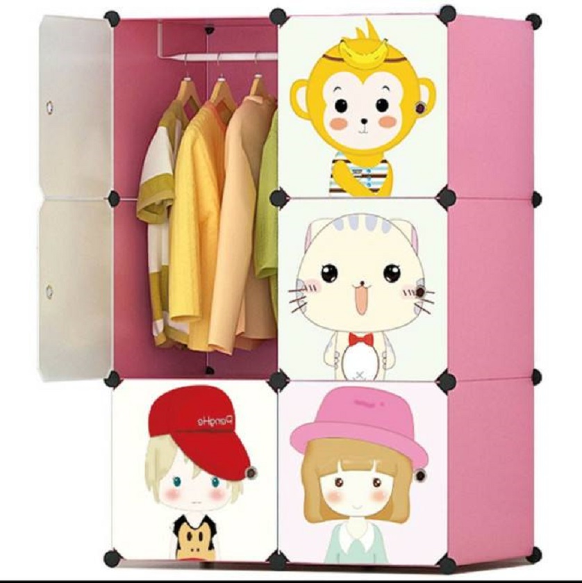 Tủ nhựa ghép thông minh 6 ô