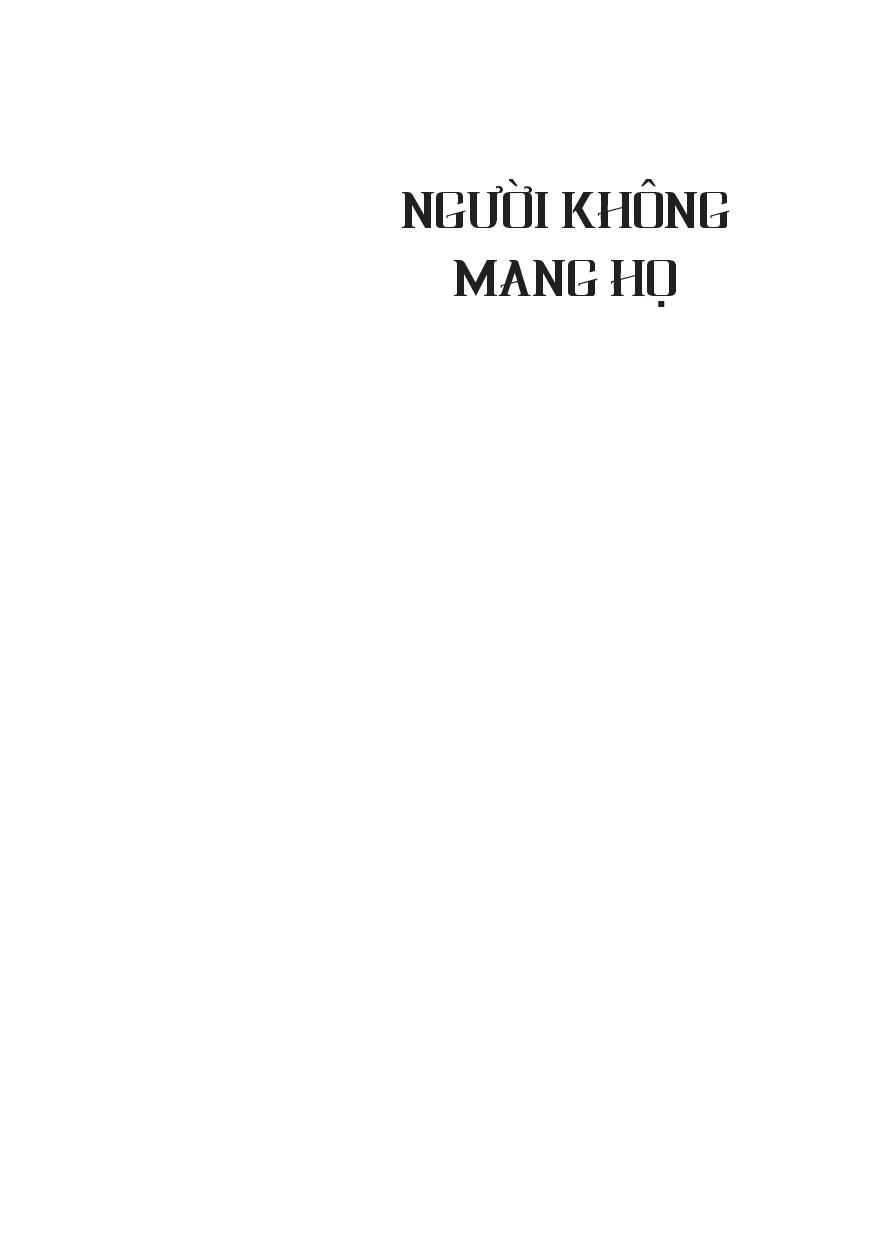 Fahasa - Người Không Mang Họ