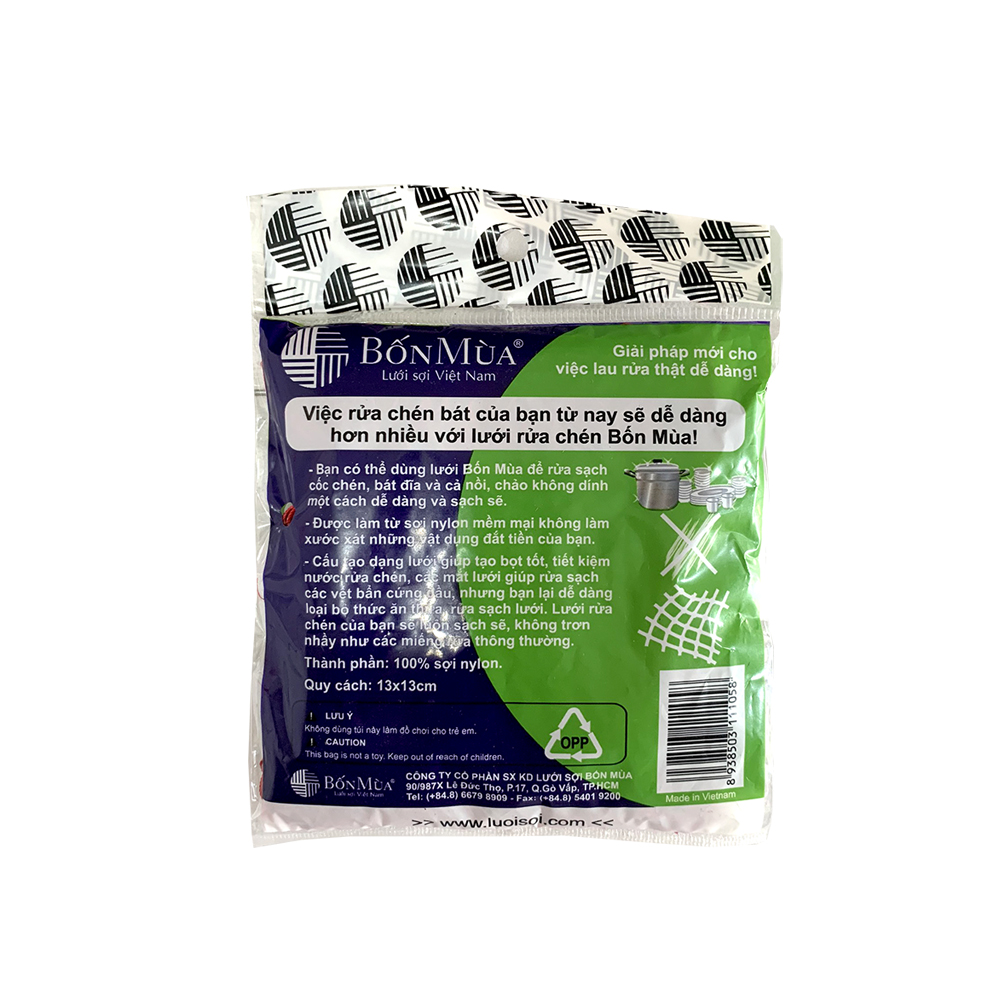 Lưới rửa chén Bốn Mùa