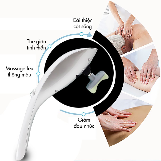 MÁY MASSAGE CẦM TAY 11 ĐẦU.BẢO HÀNH 6 THÁNG