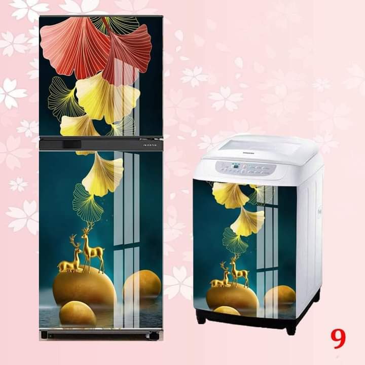 Miếng dán tủ lạnh cao cấp,tráng bóng ,chống thấm nước,mẫu 9