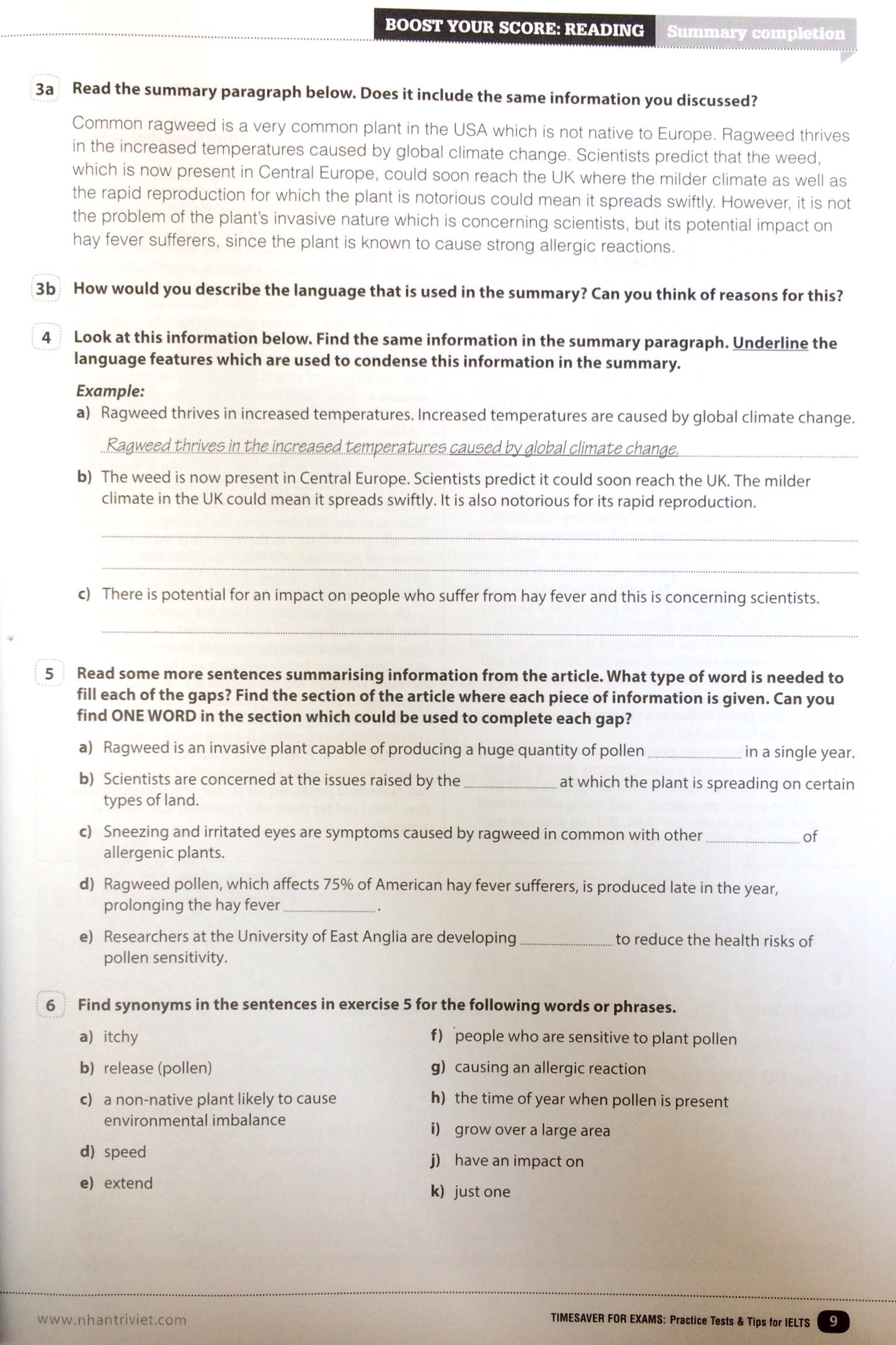 Fahasa - Timesaver For Exams - IELTS Practice Tests & Tips 5.5 - 7.5