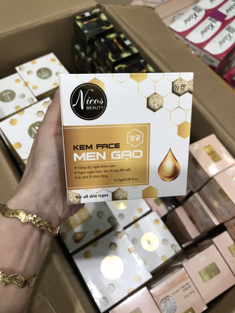 [Chính hãng] KEM FACE MEN GẠO NICOS