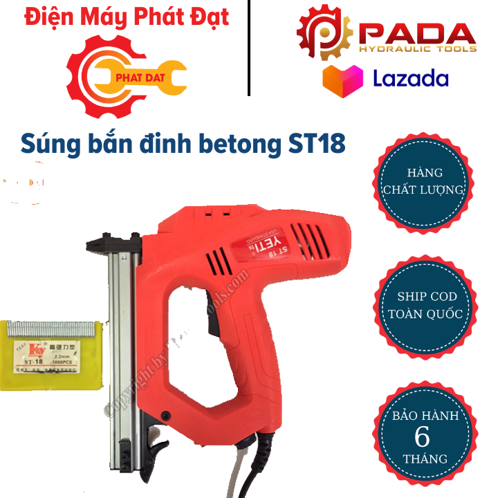 Súng bắn đinh betong ST18 Yetits chạy điện