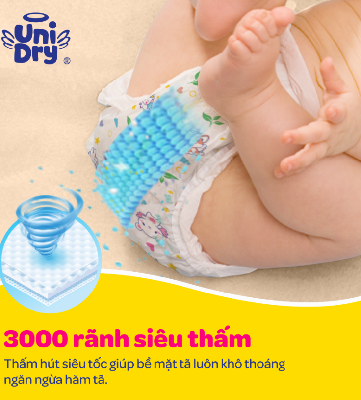 Tã dán Unidry Size XL 20 miếng