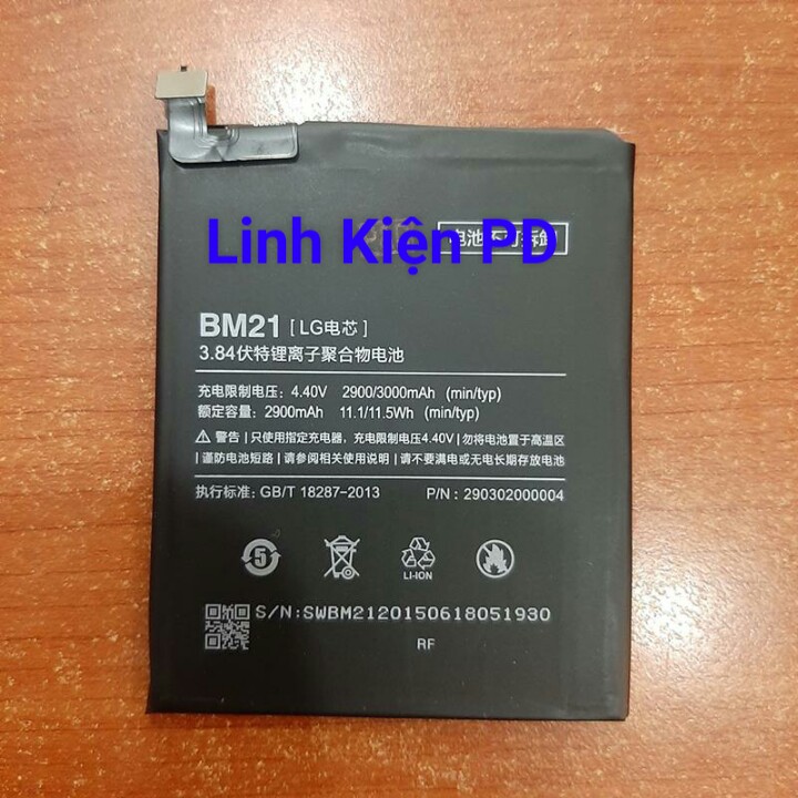 pin Xiaomi Mi Note BM21