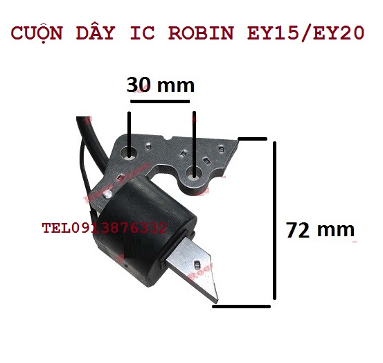 Cuộn dây Mobin đánh lửa, bình xăng con  máy Robin EY15 EY20