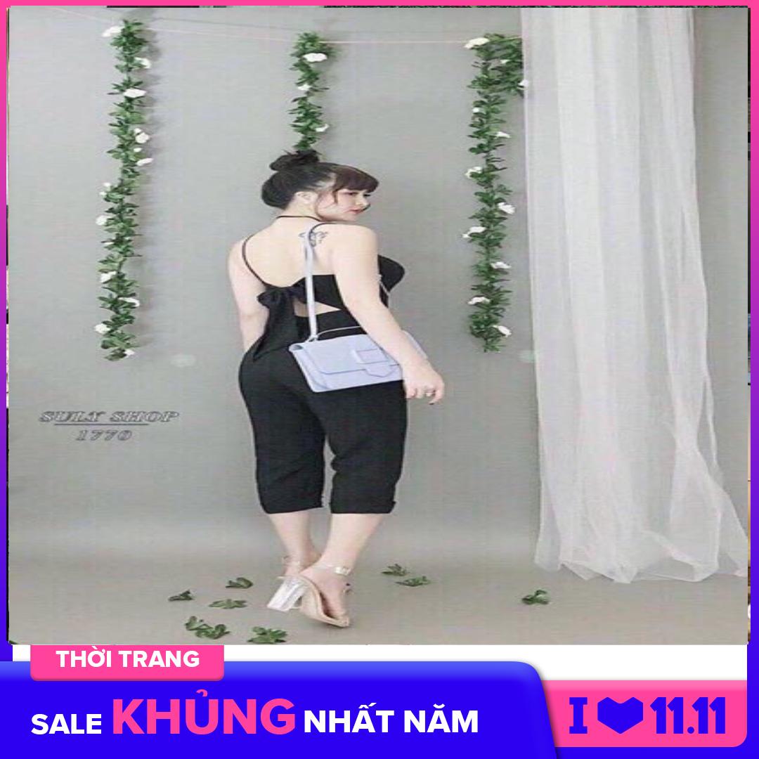 Jumpsuit dài cột nơ sau lưng hàng thiết kế chuẩn cao cấp
